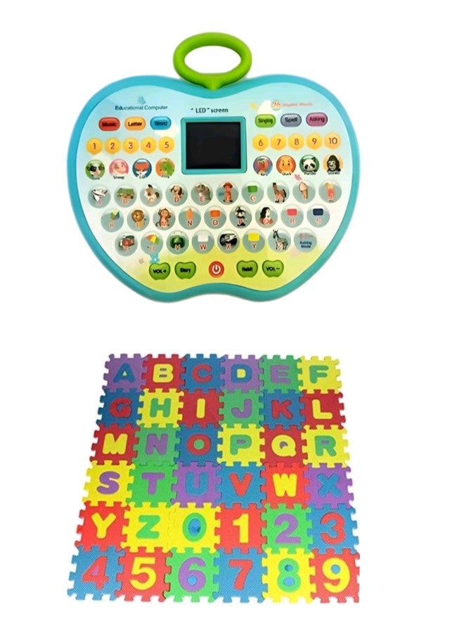 Manos ABC Foam mat Learning andcomputer Educational Toy for Kids Combo Pack - Image 1